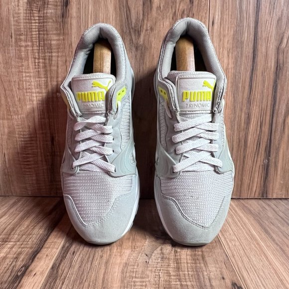 Puma Trinomic XT-1 Womens Cross Training Shoes Grey Yellow 358621 EUC Size 10 - Picture 3 of 6